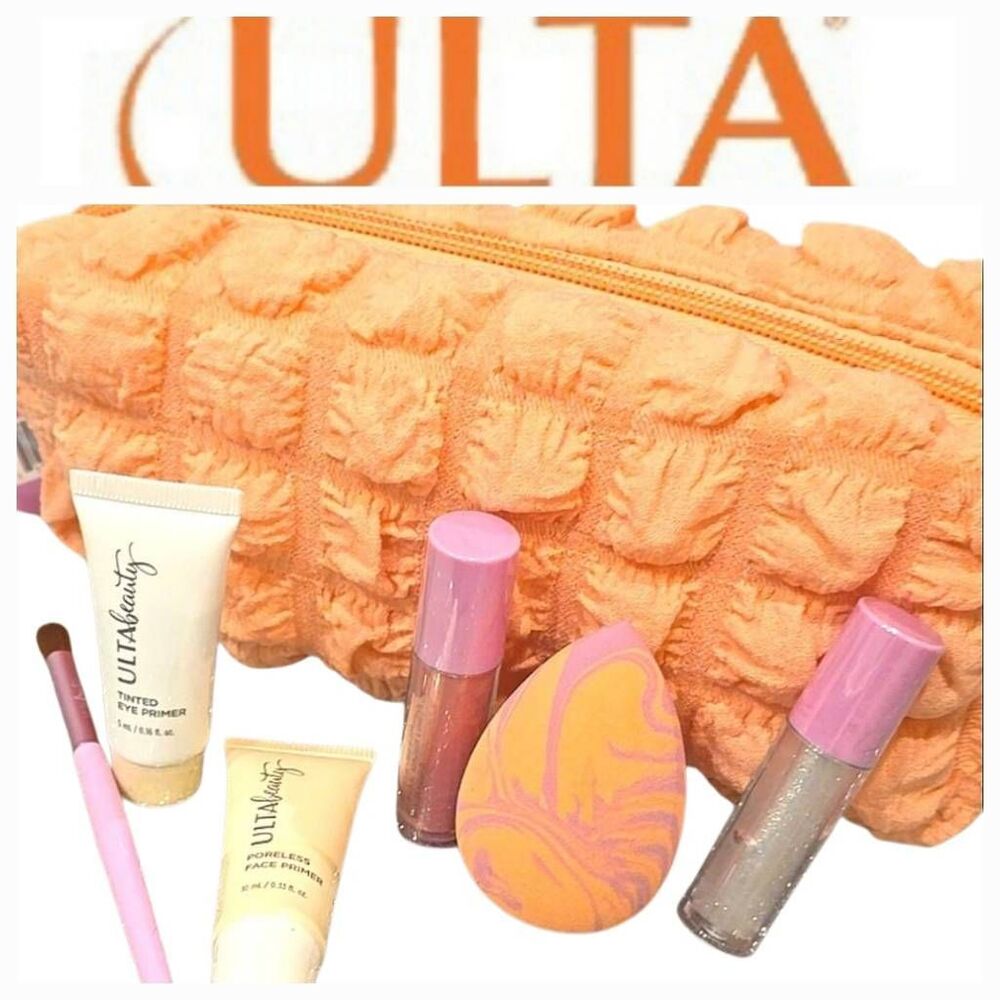 Ulta Beauty Speing Cosmetic Bag & Travel Size Beauty Product Bundle